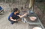 Feeding the kangaroos